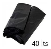 Saco De Lixo Preto Reforçado 40 Litros - Pacote 100 Und. Saco De Lixo Preto Reforçado 40 Litros - Pacote 100 Und.