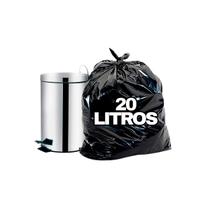 Saco de Lixo Preto Resistente 20 Litros 45x55 Com 100 Unidades Suporta 10kg Saco de Lixo Preto Resistente 20 Litros 45x55 Com 100 Unidades Suporta 10kg