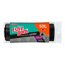 Saco de Lixo Preto Rolo 50 Litros Fundo Reforçado Bettanin