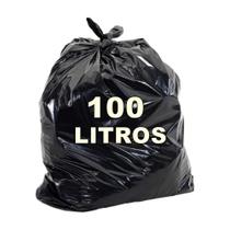 Saco de Lixo Reforçado 100 L 7 Micras 100 Unidades 70x90