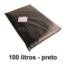 Saco De Lixo Reforçado 100 Litros 200 Unidades Cor Preto