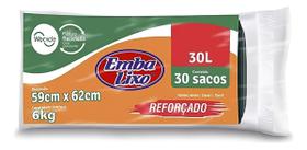 Saco De Lixo Reforçado 30l + Brinde 30und. Embanew Kit 4un Saco De Lixo Reforçado 30l + Brinde 30und. Embanew Kit 4un
