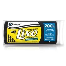 Saco de lixo rolo preto reforçado max bio lar 200 litros com 10 unidades Saco de lixo rolo preto reforçado max bio lar 200 litros com 10 unidades