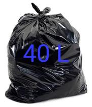 Saco de lixo semi reforçado 40 litros c/100 unidades