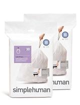 Saco de lixo simplehuman Custom Fit Trash Can Liner B 6L 60ct Saco de lixo simplehuman Custom Fit Trash Can Liner B 6L 60ct