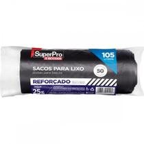 Saco De Lixo Superpro Bettanin 105L - 75X 90Cm Preto Pacote Com 50 Pecas Saco De Lixo Superpro Bettanin 105L - 75X 90Cm Preto Pacote Com 50 Pecas