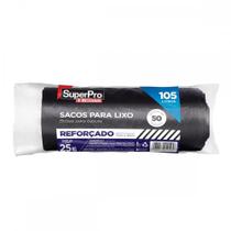 Saco De Lixo Superpro Bettanin 105L - 75X 90Cm Preto Pacote Com 50 Pecas