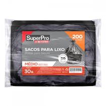 Saco De Lixo Superpro Bettanin 200L - 90X115Cm Preto Com 50 Pecas