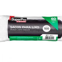 Saco De Lixo Superpro Bettanin 60L - 60X70Cm Preto Com 100 Pecas Saco De Lixo Superpro Bettanin 60L - 60X70Cm Preto Com 100 Pecas