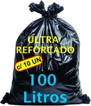 Saco de lixo survey quality alta resistência 100l c/10un