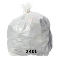 Saco de Lixo Transparente 240 Lt Suporta 30 kg - 50 unid
