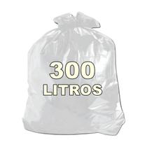 Saco De Lixo Trasnparente 300l Reforçado 5 Micra 100 Unid