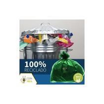 Saco De Lixo Verde 100 Litros Super Leve 0,02mm 100un