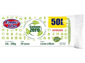 Saco de Lixo Verde 50L Reforçado Embalixo