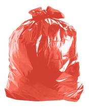 Saco De Lixo Vermelho 60l Pacote Com 100 - Florilix
