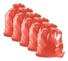 Saco De Lixo Vermelho 60l Pacote Com 100 Kit 5