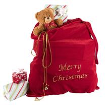 Saco de Natal para Papai Noel Kangaroo 70x80cm Red Velvet