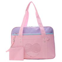 Saco de ombro doce Lolita School Bag JK Bolsa uniforme grande capacidade saco tote - jogo de cor