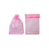 Saco De Organza 10x15cm Rosa Cl. C/10 Make
