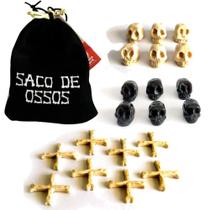 Saco De Ossos Ludens Spirit Preto E Branco Peças De Caveira Velho Oeste