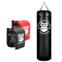 Saco De Pancada 120 Cm + 02 Pares De Luvas Bate-Saco Gorilla