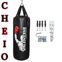 Saco de Pancada 70cm Valentini Cheio com Suporte de Teto e Kit de Fixação Saco de Pancada 70cm Valentini Cheio com Suporte de Teto e Kit de Fixação