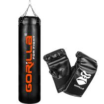 Saco De Pancada Profissional 180 Cm + Luva Bate-Saco Gorilla