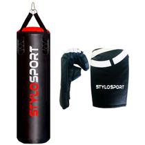 Saco de Pancada Stylo 120 x 100 + Luva Bate Saco Treino Saco de Pancada Stylo 120 x 100 + Luva Bate Saco Treino