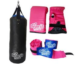 Saco de Pancadas 70 cm - Saco de Boxe Cheio + Luva Bate Saco + Bandagem para Muay Thai Boxe Saco de Pancadas 70 cm - Saco de Boxe Cheio + Luva Bate Saco + Bandagem para Muay Thai Boxe
