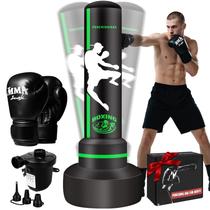Saco de pancadas JUOIFIP 178 cm com base, luvas e bomba Saco de pancadas JUOIFIP 178 cm com base, luvas e bomba