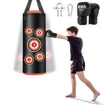 Saco de Pancadas Suspenso YORWHIN - 2 Pés - Couro PU para Crianças