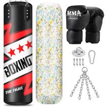 Saco de Pancadas YORWHIN 5kg com Luvas de Boxe - Enchimento de Esponja