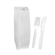 Saco De Papel Branco 07/25Cm Para Talheres Pacote Com 4.000