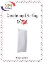 Saco de papel hot dog c/100 unid. - 8x18cm - lanchinho, saquinho de papel, cachorro quente (742) - Prolom
