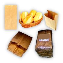 Saco de Papel Kraft Pão Mix Liso Pão de Queijo Salgado - 1/4kg - pct 500 Unidades