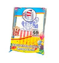 Saco de papel para Pipoca impresso desenho 8x12cm- kit 150un Saco de papel para Pipoca impresso desenho 8x12cm- kit 150un