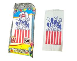 Saco De Papel Para Pipoca Impresso Desenho 8X17Cm- Kit 100Un Saco De Papel Para Pipoca Impresso Desenho 8X17Cm- Kit 100Un