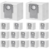 Saco de pó com 16 pacotes de 3,6 L para Roborock Q5 Max+, Q7 M5+, Q10 S5+