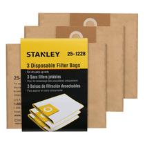 Saco de pó de filtro descartável para Stanley Wet/Dry Vacuum 3Pk