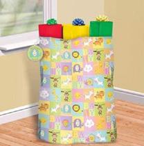 Saco de presente Amscan Multicolor Baby Plastic 44x36cm Premium