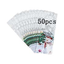 Saco De Presente De Natal Em Plástico Para Festas De Fim De Ano, Sacos De Doces Para O Ano Novo