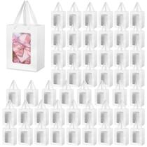 Saco de presente de papel Tobeelec com janela transparente 20x15x10cm Saco de presente de papel Tobeelec com janela transparente 20x15x10cm