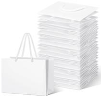 Saco de presente Fainne White Mini com alça 13x19x6cm (24 unidades) Saco de presente Fainne White Mini com alça 13x19x6cm (24 unidades)