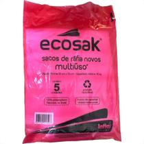 Saco De Rafia Ecosak Novo Multiuso 50Cm X 70Cm 40Kg Pacote Com 5 Pecas Branco Saco De Rafia Ecosak Novo Multiuso 50Cm X 70Cm 40Kg Pacote Com 5 Pecas Branco