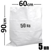 Saco De Rafia/Entulho 60X90Cm Novo C/5Un