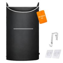 Saco de roupa suja suspenso KINGSUSLAY XL preto 91x56cm