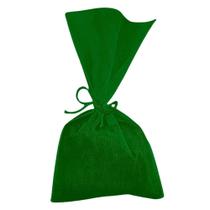 Saco De TNT Fascinação Verde Bandeira 13x25cm 10 Un