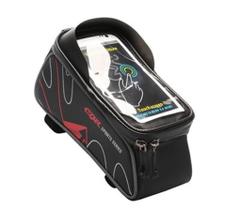 Saco de tubo de sela de bicicleta de ciclismo Bike Top Frame Front Pannier Suporte de bolsa dupla