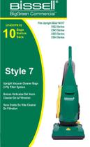 Saco de vácuo Bissell Commercial BigGreen BGU1451PK10 (pacote com 10)