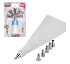 Saco decorador confeiteiro 6 Bicos Saco decorador confeiteiro 6 Bicos